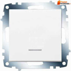 Viko Karre/Meridian Beyaz Işıklı Anahtar (Çerçeve Hariç) 90967019